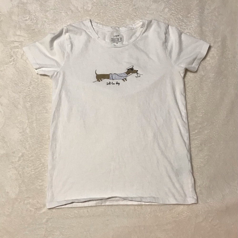 J. Crew Factory Salt-tee Dog Collectors T shirt, size Small